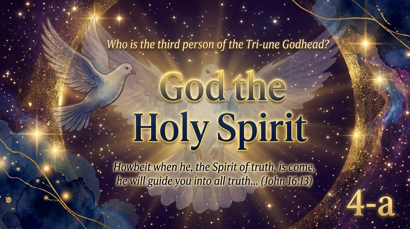 Who is the third person of the Tri-une Godhead? God the Holy Spirit. Howbeit when he, the Spirit of truth, is come, he will guide you into all truth... (John 16:13)